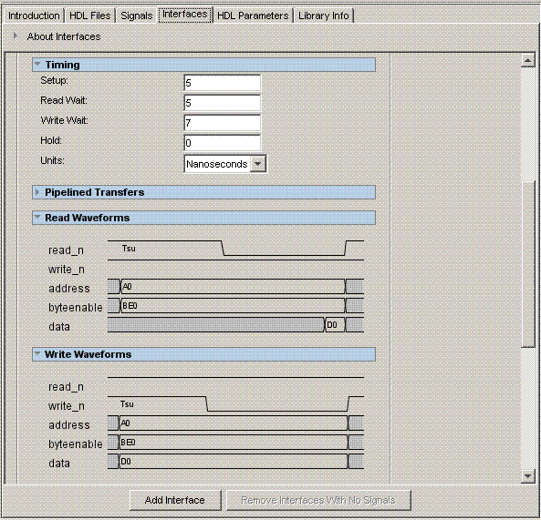 IP SRAM timing